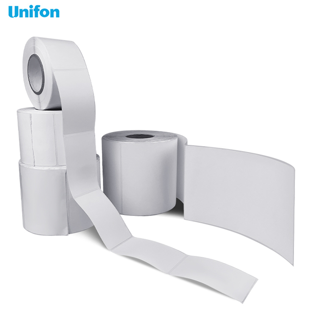 Rouleau d'autocollants thermiques adhésifs forts et durables, couleur personnalisée, échantillon gratuit, étiquettes thermiques 4x6