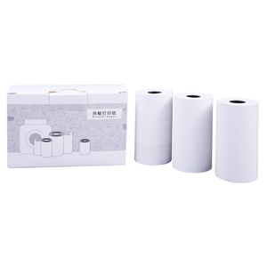 Rouleau de papier thermique de papier de caisse enregistreuse de pâte 100% personnalisé par fabricant professionnel